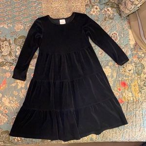 Black velvet Hanna Andersson dress